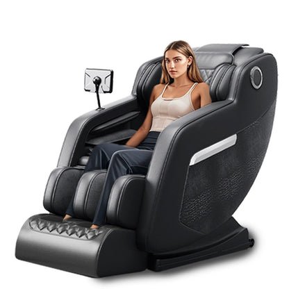 Fauteuil inclinable de massage à gravité zéro avec massage complet du corps, chauffage et audio Bluetooth intégré