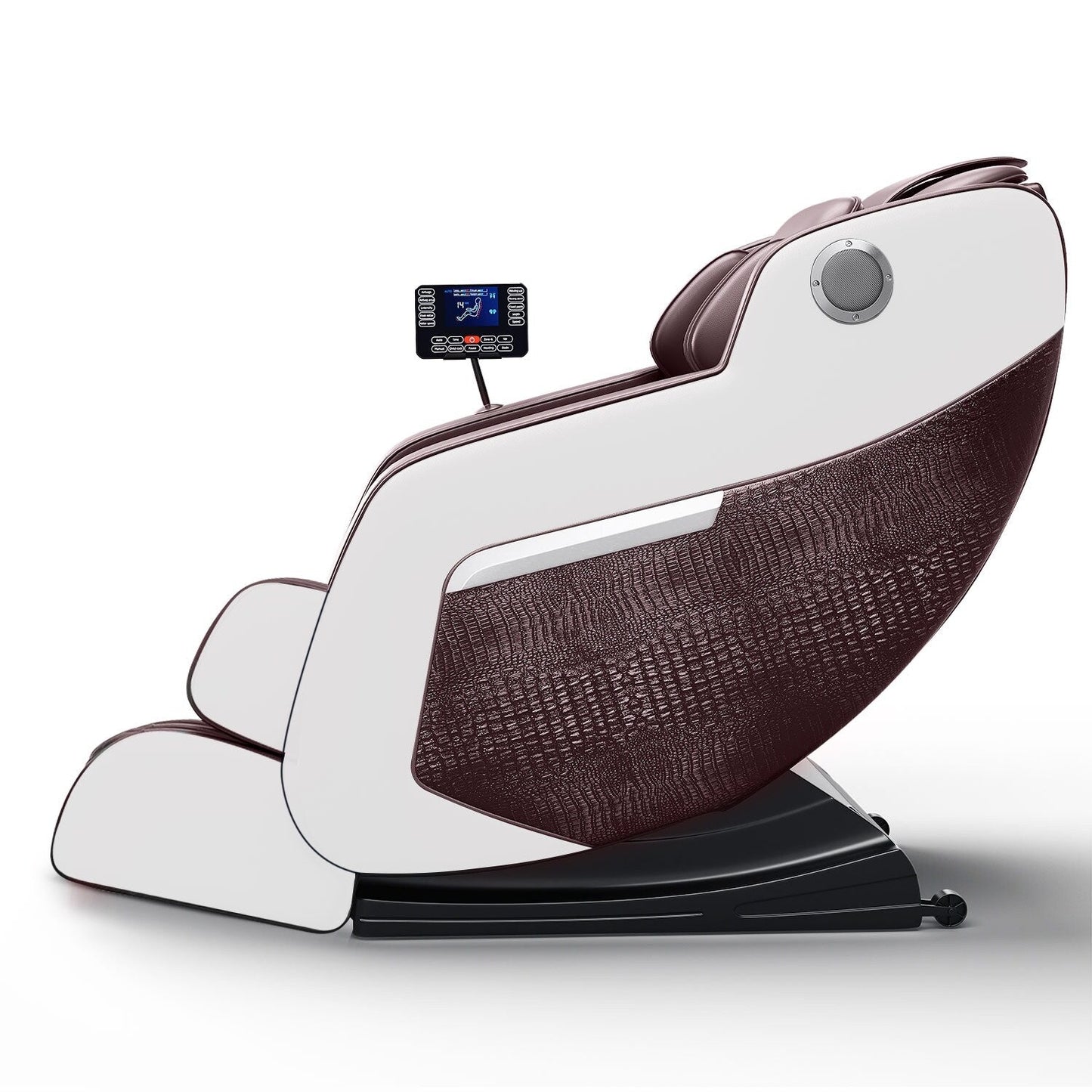 Fauteuil inclinable de massage à gravité zéro avec massage complet du corps, chauffage et audio Bluetooth intégré